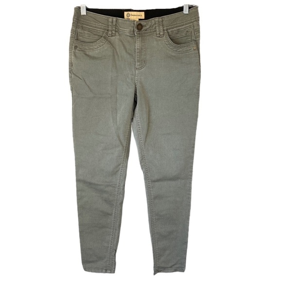 Democracy Ab Technology Greyish Olive Skinny Leg Pants Sz 8 - Picture 1 of 11